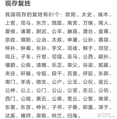 标题：我知道的16个复姓 复姓之美，不仅在于其独特的韵味